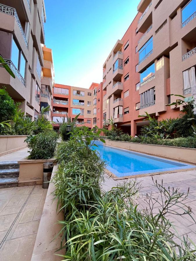 Bel Appartement A Marrakech En Residence Avec Piscine - Fibre & Netflix Marrakesh Exterior foto